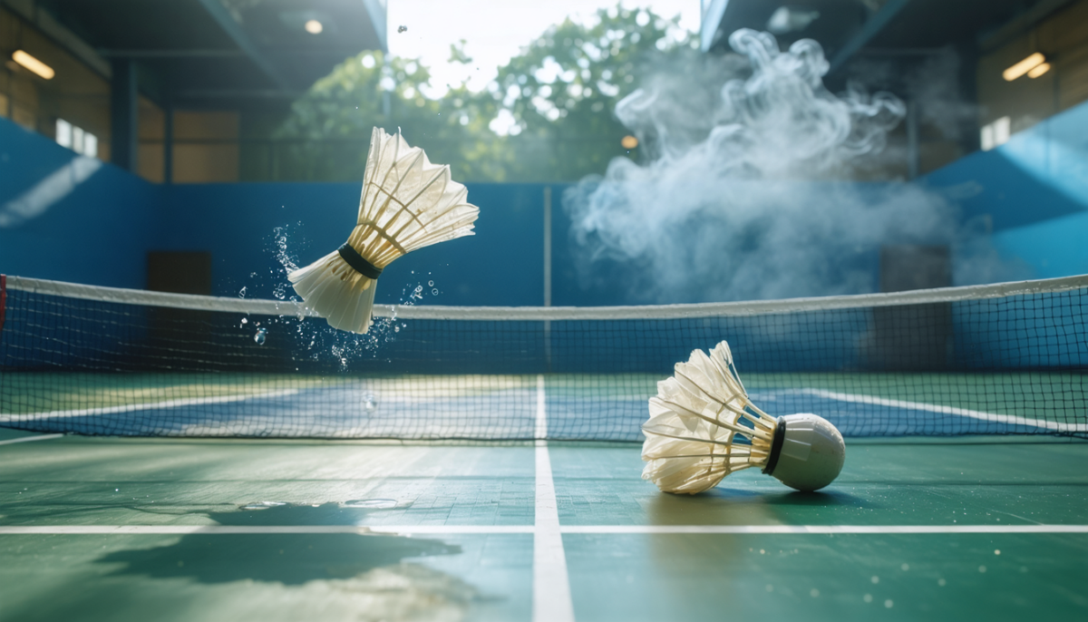 découvrez comment l'humidité de l'air influence le vol du volant en badminton à travers une analyse scientifique détaillée.