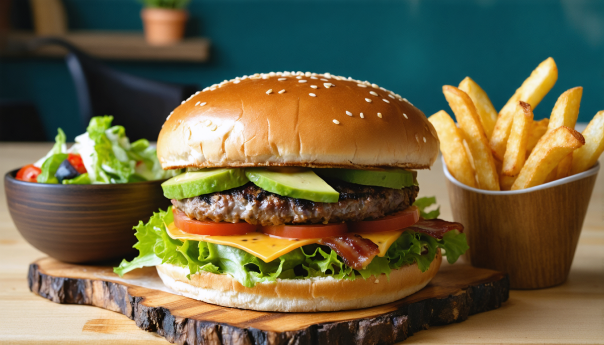découvrez notre délicieuse recette de hamburger california, alliant fraîcheur et saveurs pour un repas gourmand et coloré.