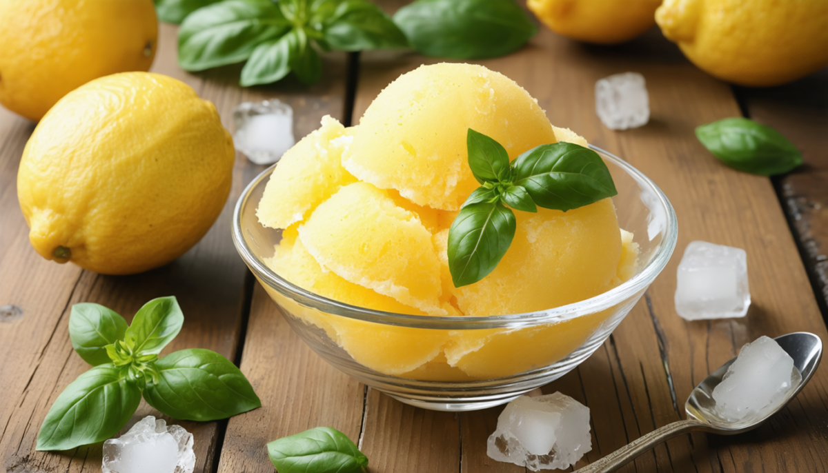 savourez la fraîcheur unique du sorbet citron-basilic de novascope avec notre recette facile et rapide, parfaite pour les journées ensoleillées.