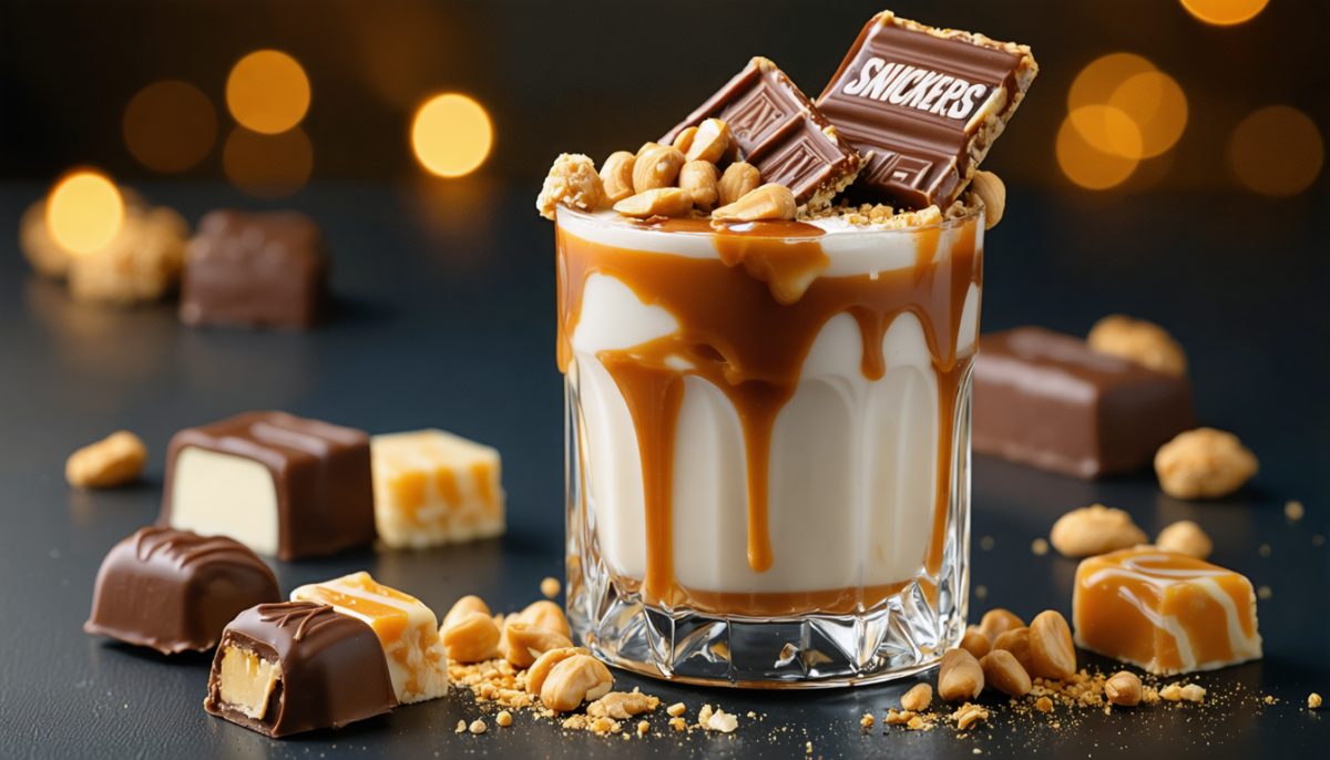 découvrez le cocktail bonbon snickers, une création gourmande mêlant douceur et saveurs chocolatées pour un moment de plaisir unique à déguster.