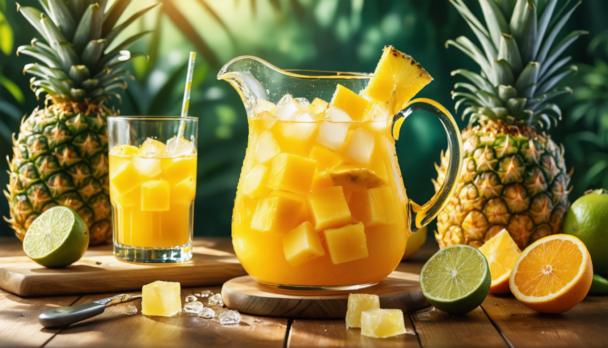 découvrez notre recette maison simple de punch à l'ananas, une boisson exotique et rafraîchissante parfaite pour toutes vos occasions.
