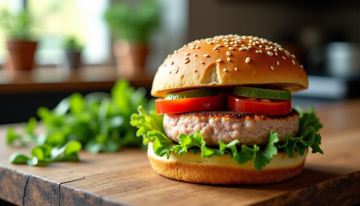 Comment réaliser simplement un savoureux burger au thon maison