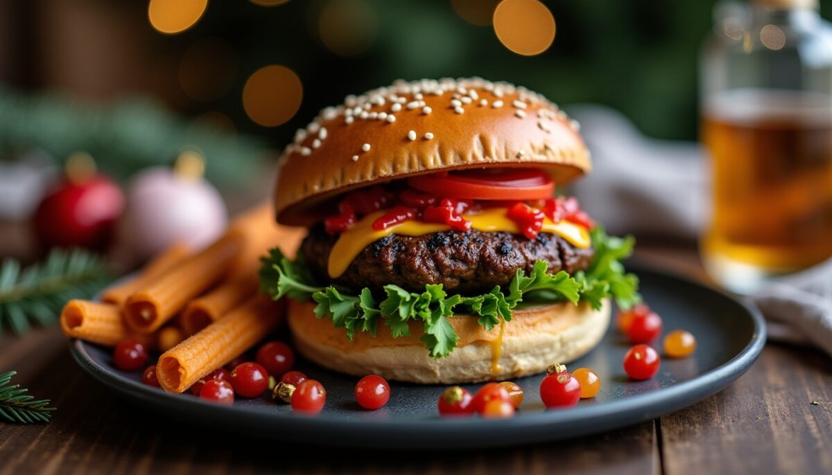 Recette et astuces pour un burger de Noël riche en saveurs