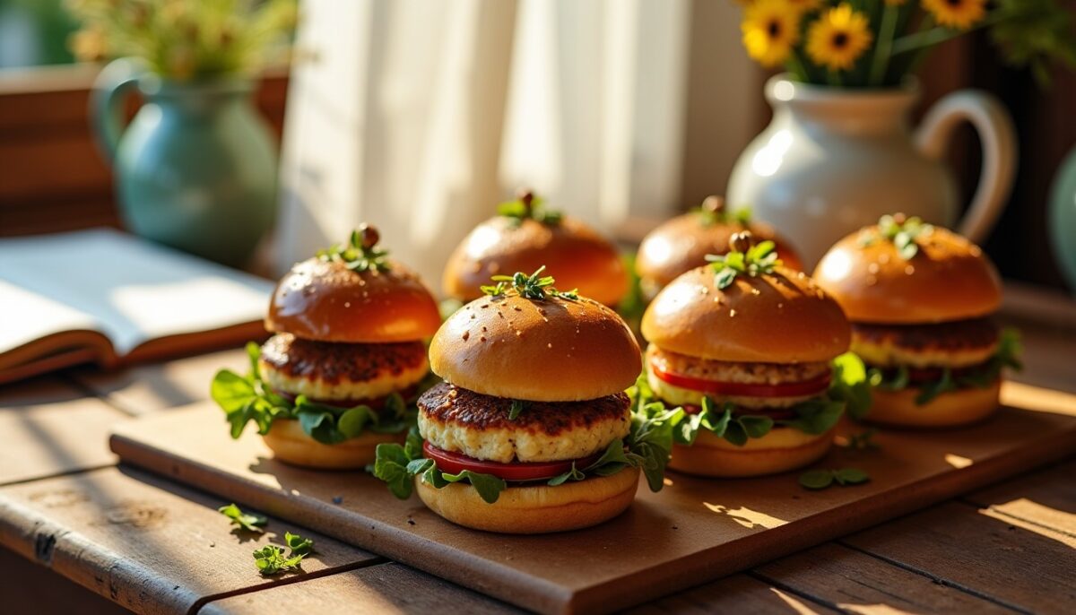 Mini burgers apéro au chèvre et miel : l'alliance gourmande et élégante pour vos moments conviviaux